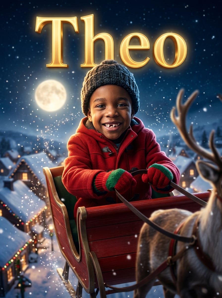 Sample Reindeer Sleigh portrait