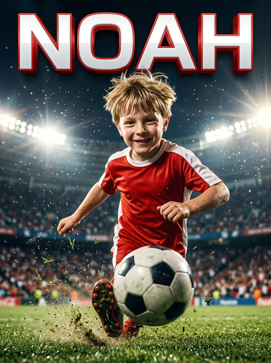 Sample Soccer Star portrait