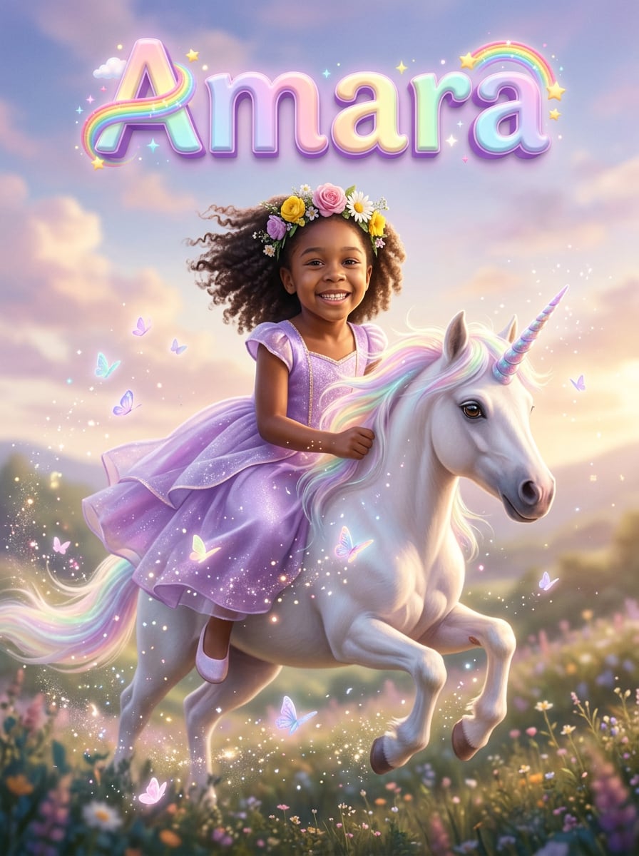 Sample Unicorn Princess portrait